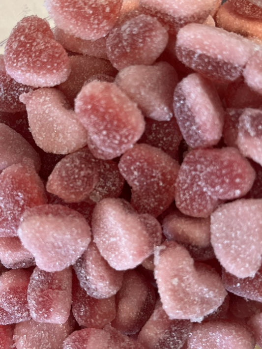 Fizzy Strawberry Hearts